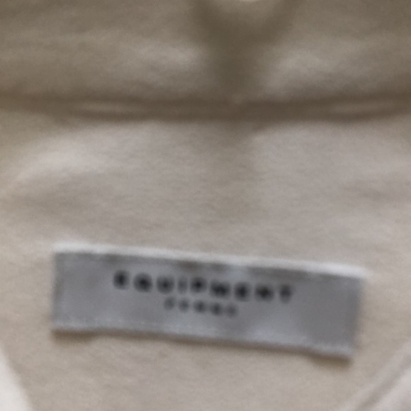 EUC Equipment Alex Ivory white Button shirt Blouse Small - Picture 5 of 9